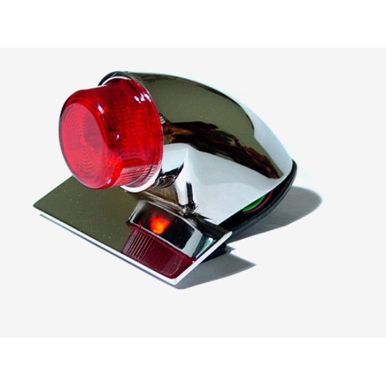 Chrome Sparto Tail lamp w/License light Chrome Sparto Tail lamp w/License light
