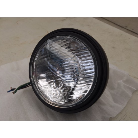Headlight Matt Balck 5 3/4"